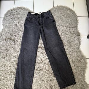 Universal Thread Women's Straight Leg Jeans - Dark Gray